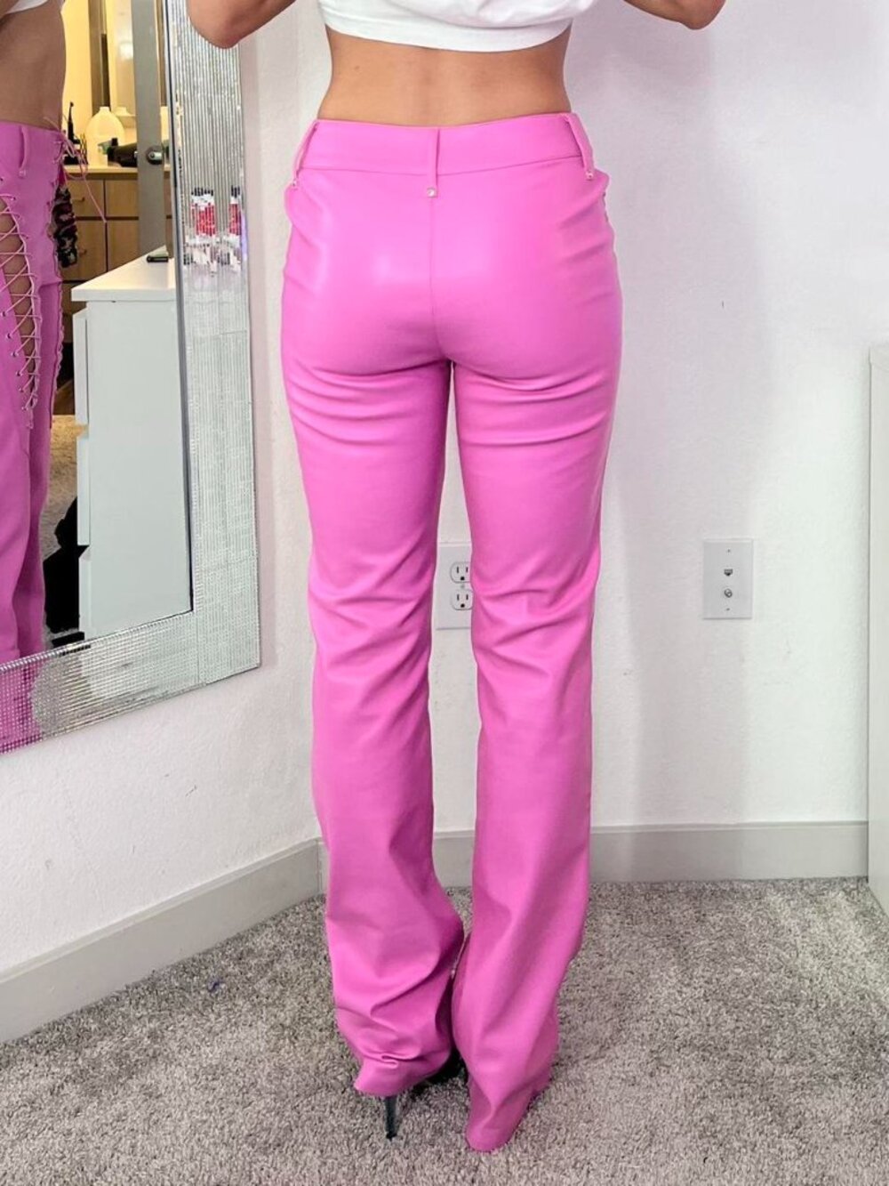 I.AM.GIA Women's Pink Trousers - Picture 5 of 5